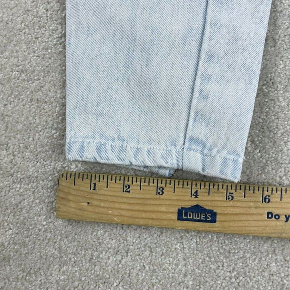 Vtg 80s Stefano Jeans Womens 8 Acid WashTapered Leg High Rise Zipper Cuff* - Picture 9 of 10